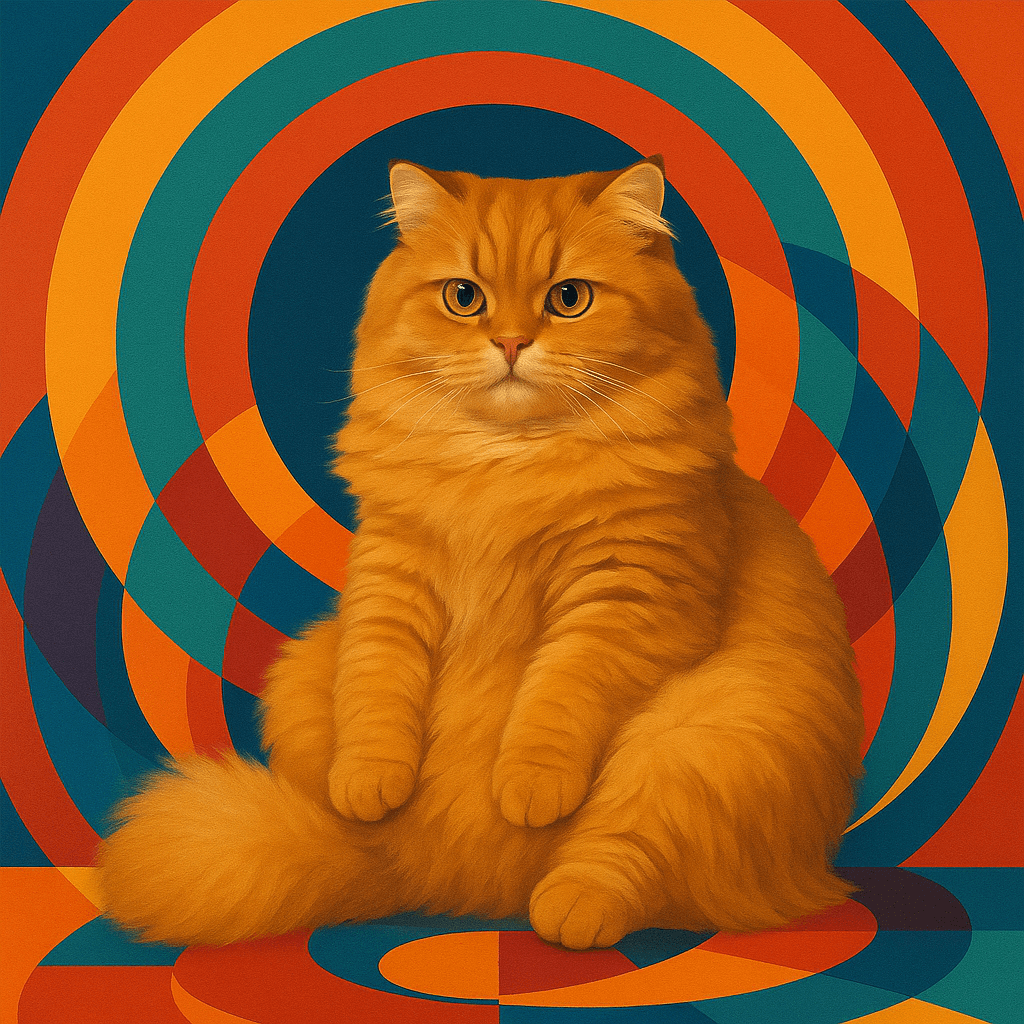 cat reimagined as Prismatic Discs