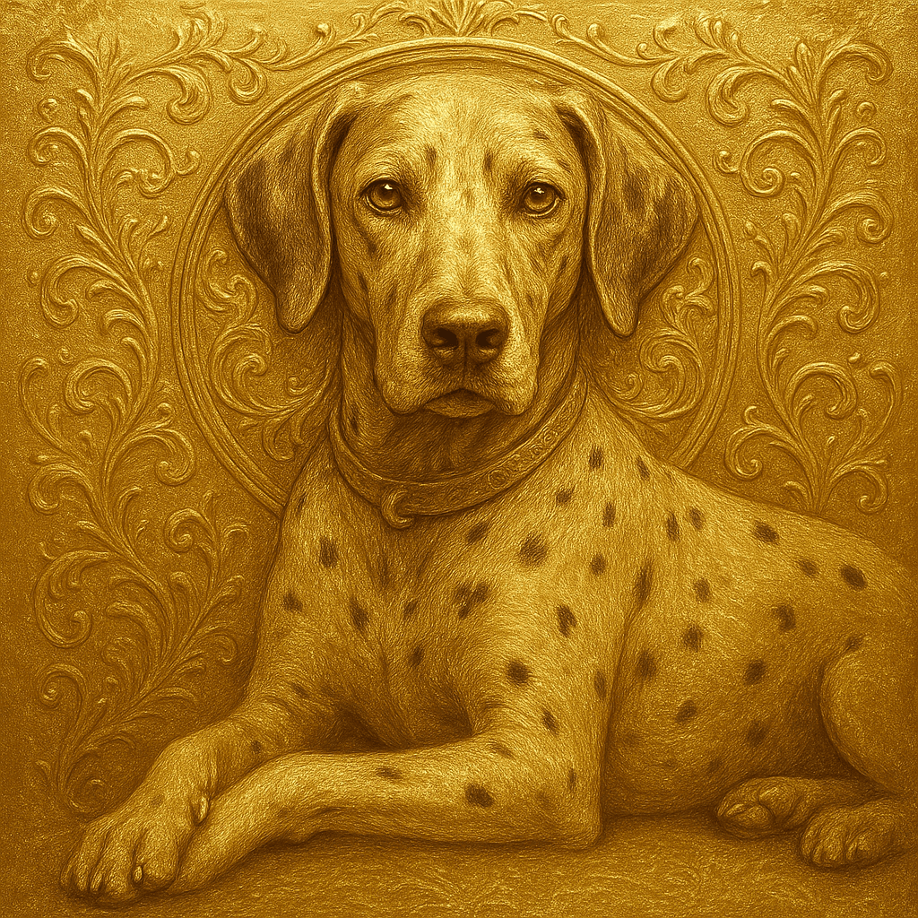 A finished pet portrait